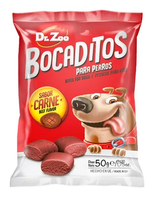 Ласощі для собак Dr.Zoo Bocaditos Закуска з яловичиною, 50 г
