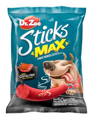 Лакомство для собак Dr.Zoo Sticks max Палочки со вкусом ребрышек, 50 г