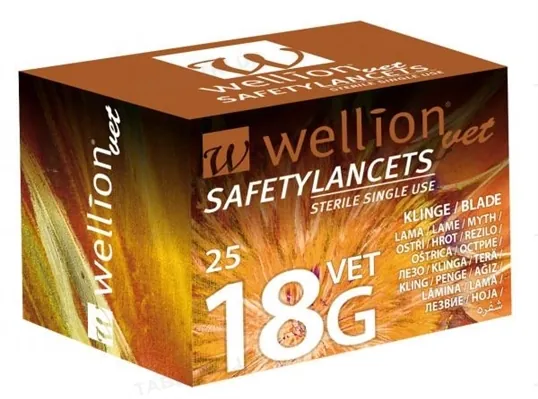 Ланцети Wellion SafetyLancets 18G, 25 штук