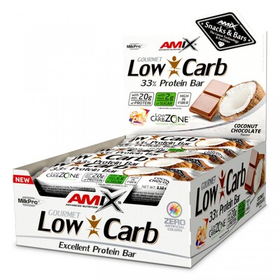 Батончик Amix Nutrition Low-Carb 33% Protein Bar Coconut Chocolate, 60 г 1/15
