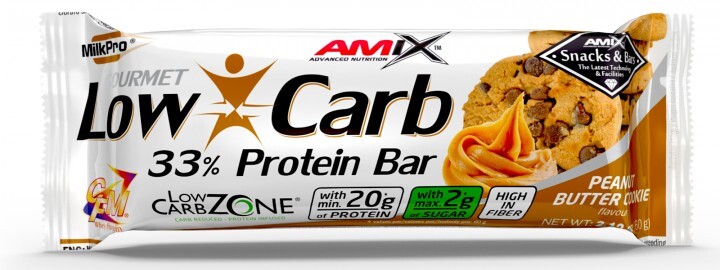 Батончик Amix Nutrition Low-Carb 33% Protein Bar Peanut-Butter Cookie, 60 г 1/15
