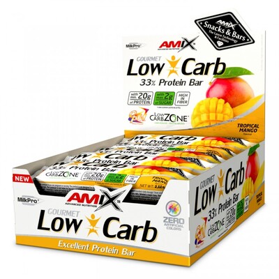 Батончик Amix Nutrition Low-Carb 33% Protein Bar Tropical Mango, 60 г 1/15