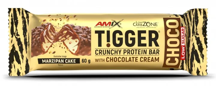 Батончик протеїновий Amix Nutrition Tigger Crunchy Protein Bar Choco марципановий торт, 60 г