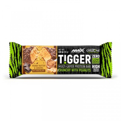 Батончик Amix Nutrition TiggerZero Multi-Layer Protein Bar Peanut Butter Cake, 60 г 1/20
