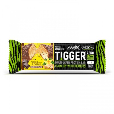 Батончик Amix Nutrition TiggerZero Multi-Layer Protein Bar Vanilla & Caramel, 60 г 1/20