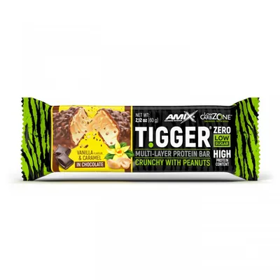 Батончик протеїновий Amix Nutrition Tigger Zero Multi-Layer Protein Bar ваніль і карамель, 60 г 1/20