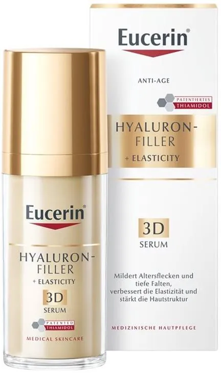 Сироватка для обличчя Eucerin Hyaluron-Filler + Elasticity 3D потрійна антивікова (83566), 30 мл