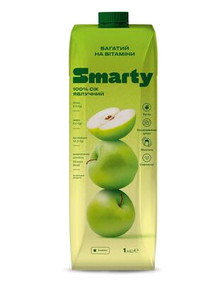 Сок яблочный Smarty, 1 л