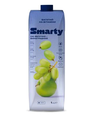 Сок Smarty яблочно-виноградный, 1 л