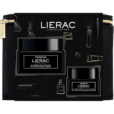 Набір Lierac Premium (Крем 50 мл + Крем для контуру очей 20 мл + Косметичка)