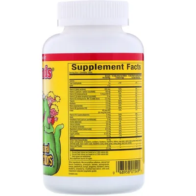 Мультивітаміни для дітей Natural Factors Big Friends Chewable Multi-vitamin & Minerals, 60 жувальних таблеток