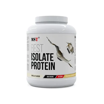 Протеїн сироватковий ізолят MST Nutrition BEST Isolate Protein ваніль, 30 порцій, 900 г