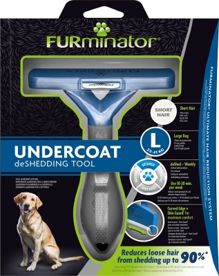 Фурмінатор FURminator для собак з короткою шерстю, розмір L