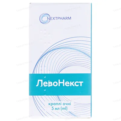 Левонекст краплі оч., р-н 5 мг/мл по 5 мл у флак.-крап.
