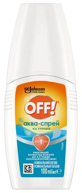 Аква-спрей від комарів OFF, 100 мл
