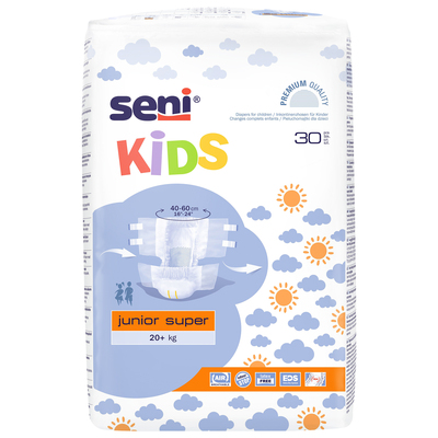 Подгузники Seni Kids Junior super, 20+ кг, 30 шт