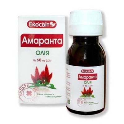 Амаранта масло Экосвит капсулы по 0,3 г №60