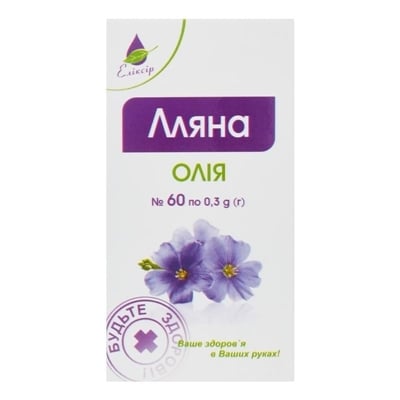 Льна масло капсулы по 0,3 г №60