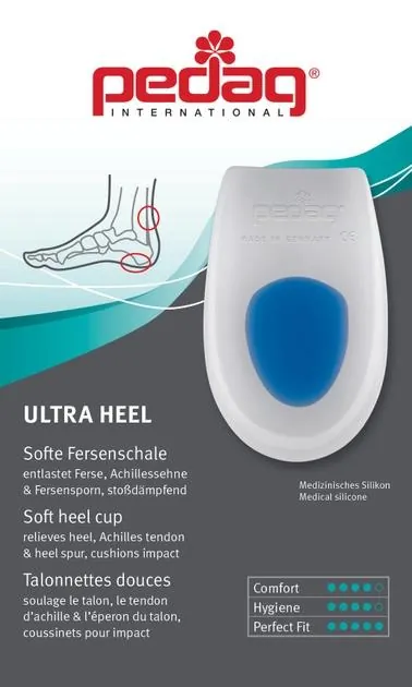 Підп'яточник Pedag Ultra Heel 174 гелевий, з бортами, розмір S/M