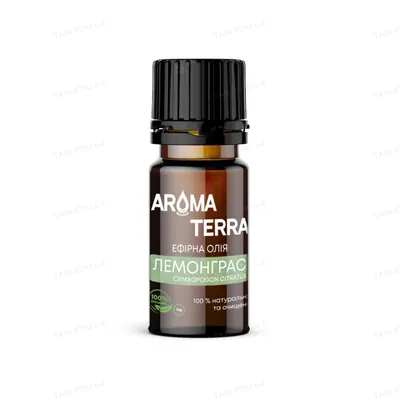 Ефірна олія Aroma Terra Лемонграсу, 10 мл