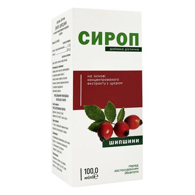 Шиповника К&Здоровье сироп на основе концентрированного экстракта с сахаром, 100 мл