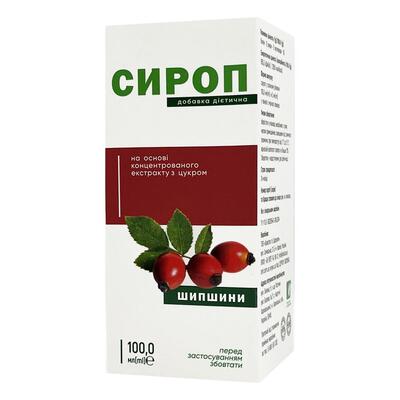 Шиповника К&Здоровье сироп на основе концентрированного экстракта с сахаром, 100 мл