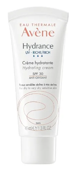 Крем для обличчя Avene Hydrance Rich SPF30 насичений зволожуючий для сухої і дуже сухої шкіри, 40 мл
