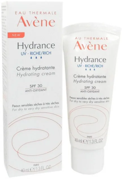 Крем для обличчя Avene Hydrance Rich SPF30 насичений зволожуючий для сухої і дуже сухої шкіри, 40 мл