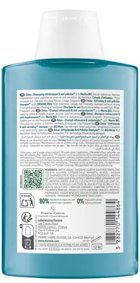 Шампунь Klorane Mint BIO М'ята детокс, 200 мл