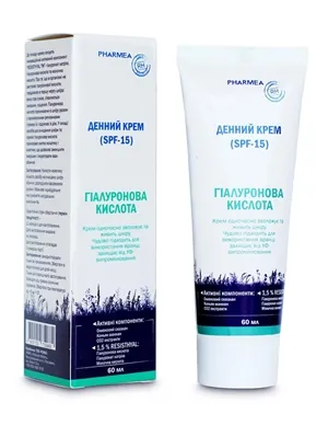 Крем для обличчя Pharmea Гіалуронова Кислота SPF15 денний, 60мл