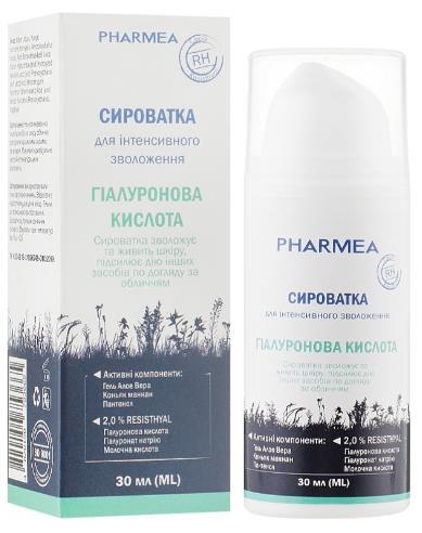 Сироватка для обличчя Pharmea Гіалуронова кислота інтенсивне зволоження, 30 мл