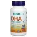 Риб'ячий жир для дітей NOW Kids Chewable DHA капсули №60