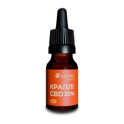Капли CBD 30% Nature Biotics по 10 мл во флаконе