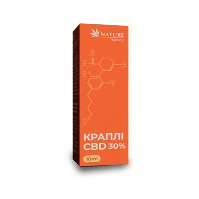 Капли CBD 30% Nature Biotics по 10 мл во флаконе