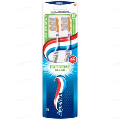 Зубна щітка Aquafresh Extreme Clean Medium 1+1