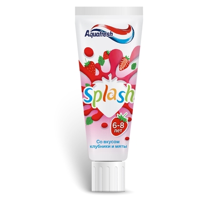 Зубная паста Aquafresh Splash, 6-8 лет, 50 мл