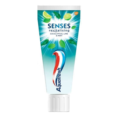 Зубная паста Aquafresh Senses Revitalising эвкалипт, лайм и мята, 75 мл