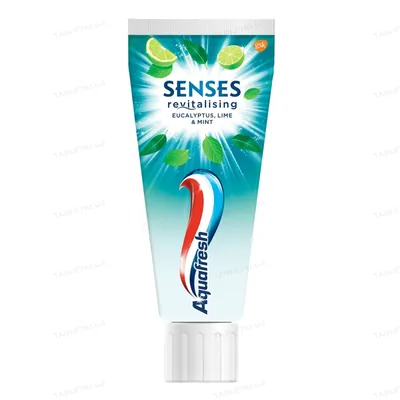 Зубна паста Aquafresh Senses Revitalising евкаліпт, лайм та м'ята, 75 мл