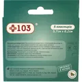 Пластир медичний +103 для очей, стерильний, неткана основа, біла подушечка, розмір 5,7 см х 8,2 см, 5 штук