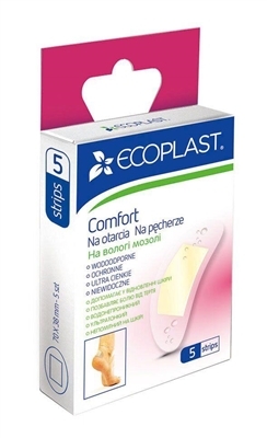 Пластыри медицинские Ecoplast Comfort на влажные мозоли, 5 штук
