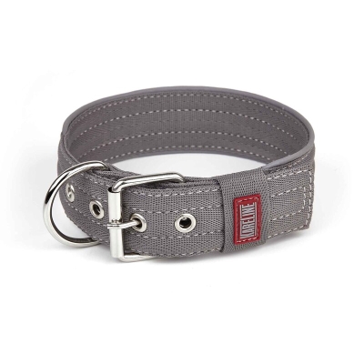 Нашийник KareLine Keeper Active 0979/10 посилений подвійний нейлон сірий, ширина 20 мм, довжина 260-310 мм
