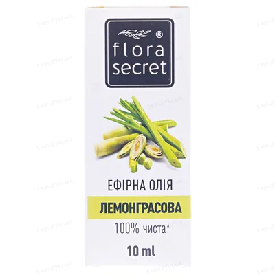 Олія ефірна Flora Secret лемонграсова, 10 мл