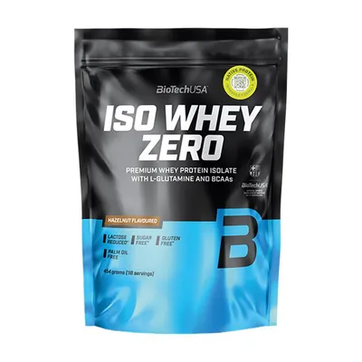 Протеїн сироватковий ізолят Biotech Iso Whey Zero фундук, 454 г