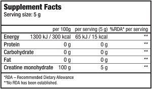 Креатин Biotech 100% Creatine Monohydrate, банка 300 г