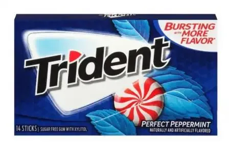 Жувальна гумка Trident ідеальна перцева м'ята, 14 штук