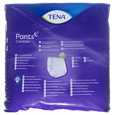 Подгузники-трусики для взрослых Tena Pants Plus Night Large, 12 штук