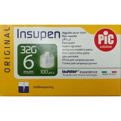 Голка для шприц-ручки Insupen G32 (0,23 х 6 мм), 100 штук