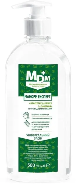 Манорм Експерт засіб для дезінфекції, 500 мл (у зеленому флаконі)