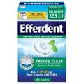 Таблетки Efferdent Fresh & Clean для очистки зубных протезов, 126 шт