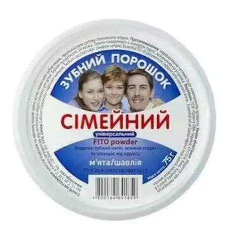 Зубной порошок Triuga FITO powder Семейный универсальный, 75 г